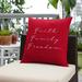 Mozaic Embroidered Faith Family Freedom Indoor/Outdoor Square Pillow