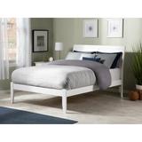 Portland Full Platform Bed with USB Charging Station in White