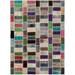 ECARPETGALLERY Hand-knotted Color Transition Patchwork Green Wool Rug - 5'8 x 8'7