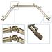 InStyleDesign Elm 13/16" Double Bay Window Curtain Rod