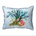 Starfish Coral Shells Extra Large Corded Pillow 20x24