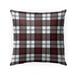 COZY PLAID RED AND BLACK Indoor|Outdoor Pillow By Kavka Designs - 18X18