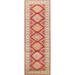 Geometric Kazak Oriental Runner Rug Hand-knotted Hallway Wool Carpet - 2'8" x 9'5"