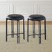 Carbon Loft Marco Backless Round Counter Stool - Set of 2