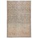 The Curated Nomad Durlston Printed Trellis Gold/ Green Cotton Mix Area Rug