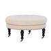 Abigal Natural Round Tufted Ottoman