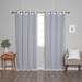 Aurora Home Mix & Match Sheer Thin Stripe & Blackout Grommet Curtains