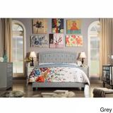 Moser Bay Home Aletheia Tufted Upholstered Bed, Solid Wood Platform Bed