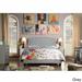 Moser Bay Home Aletheia Tufted Upholstered Bed, Solid Wood Platform Bed