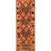 Vintage Geometric Moroccan Oriental Staircase Runner Rug Handmade - 2'10" x 12'7"