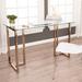 SEI Furniture Haxor Champagne Writing Desk