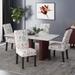 Pertica Patterned Upholstered Dining Chairs (Set of 4) by Christopher Knight Home