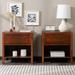 Middlebrook Solid Wood Modern 1-Drawer Nightstand, Set of 2