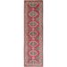 ECARPETGALLERY Hand-knotted Finest Ghazni Cream, Dark Red Wool Rug - 2'8 x 9'7