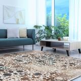 Luxe Weavers Distressed Floral Oriental Area Rug - 5' x 7'