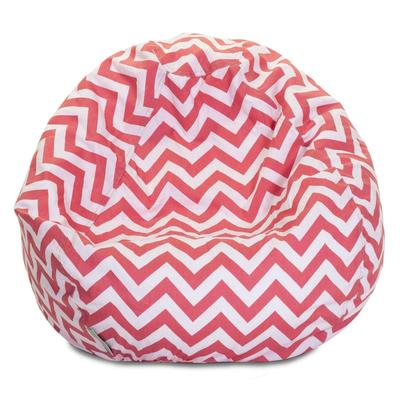 Majestic Home Goods Chevron Cotton Classic Bean Bag Chair Small/Large