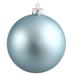 Baby Blue Plastic 6-inch Matte Ball Ornaments (Pack of 4) - 6"