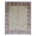 FineRugCollection Handmade Pakistan Tabriz Beige Wool Oriental Rug