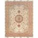 Pasargad Tabriz Collection Hand-Knotted Silk & Wool Rug (8' 2" X 11' 8") - 8' x 12'