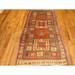 Pasargad Kazak Hand-knotted Multi-beige Lamb's Wool Runner Rug (3' 3 x 8') - Multi - 3' x 8'