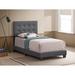 Caldwell Faux Leather Tufted Bed