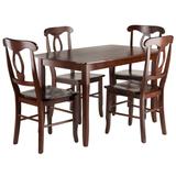 Inglewood 5-Pc Set Dining Table w/ 4 Key Hole Back Chairs