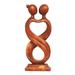 12" Wooden Handmade Abstract Sculpture Statue Handcrafted "Infinite Love" Gift Home Decor Figurine Decoration Hand Carved