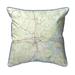 Logan Martin Lake, AL Nautical Map Extra Large Zippered Pillow