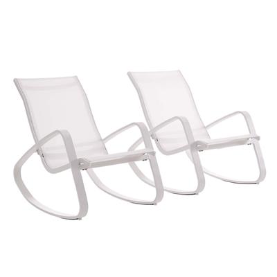 Havenside Home Coffman Cove Rocking Outdoor Mesh Lounge Chair (Set of 2)