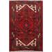 Tribal Geometric Persian Hamedan Wool Area Rug Hand-knotted Carpet - 3'3" x 4'7"