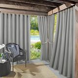 Sun Zero Sailor Indoor Outdoor UV Protectant Room Darkening Grommet Curtain Panel, Single Panel