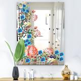 Designart 'Garland Vivid 12' Cabin and Lodge Mirror - Printed Wall Mirror