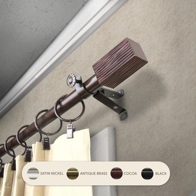 InStyleDesign Birch Adjustable Curtain Rod