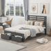 Merax Twin/Full Platform Bed with Drawer