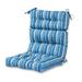 Colton Stripe 22-inch x 44-inch Outdoor High Back Chair Cushion by Havenside Home - 22w x 44l