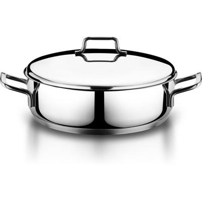 Hascevher Classic 18/10 Stainless Steel Dutch Oven Covered Stockpot Cookware Induction Compatible Oven Safe 8.5 Quart