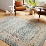 Alexander Home Luxe Shabby Chic Antiqued Distressed Oriental Area Rug