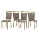 Darcy Gold Metal and Grey Dining Chair (Set of 4) by iNSPIRE Q Bold