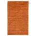ECARPETGALLERY Hand-knotted Pak Finest Gabbeh Burnt Orange Wool Rug - 5'0 x 8'0
