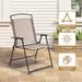 Set of 4 Patio Folding Chairs 4-Pack Dining Chairs - 22.4"*26.8"*34.4"