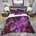 Designart 'Abstract Tidal Wave At Night' Modern & Contemporary Bedding Set - Duvet Cover & Shams