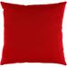 Miguel Ruby Solid Indoor/ Outdoor Throw Pillow (16" x 16")