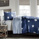 Lush Decor Star Pattern 3-piece Cotton Quilt Set