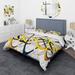 Designart 'Gold and Silver Helix' Modern & Contemporary Bedding Set - Duvet Cover & Shams