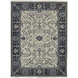 One of a Kind Hand-Knotted Persian 5' x 8' Oriental Wool Grey Rug - 5'0"x6'7"