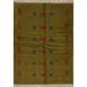 Animals Tribal Gabbeh Shiraz Persian Area Rug Handmade Green Carpet - 3'2" x 4'9"