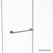 Allied Brass Waverly Place Collection Clear Brass 24-inch Shower Door Towel Bar