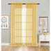 Designer Sheer Voile Rod Pocket Curtains For Small Windows