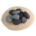 Ceramic Fire Pit Rock | Fireproof Ceramic Decorative Stones for Indoor & Outdoor Fire Pits & Fireplaces | Fire Pit Accessory