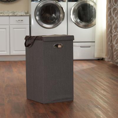 Household Essentials Laundry Hamper with Lid - 14.0"L x 14.0"W x 26.0"H